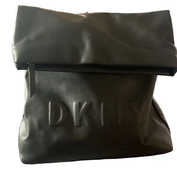 Dkny | Bags | Dkny Blackbackpack With Foldover Design | Poshmark display picture 1